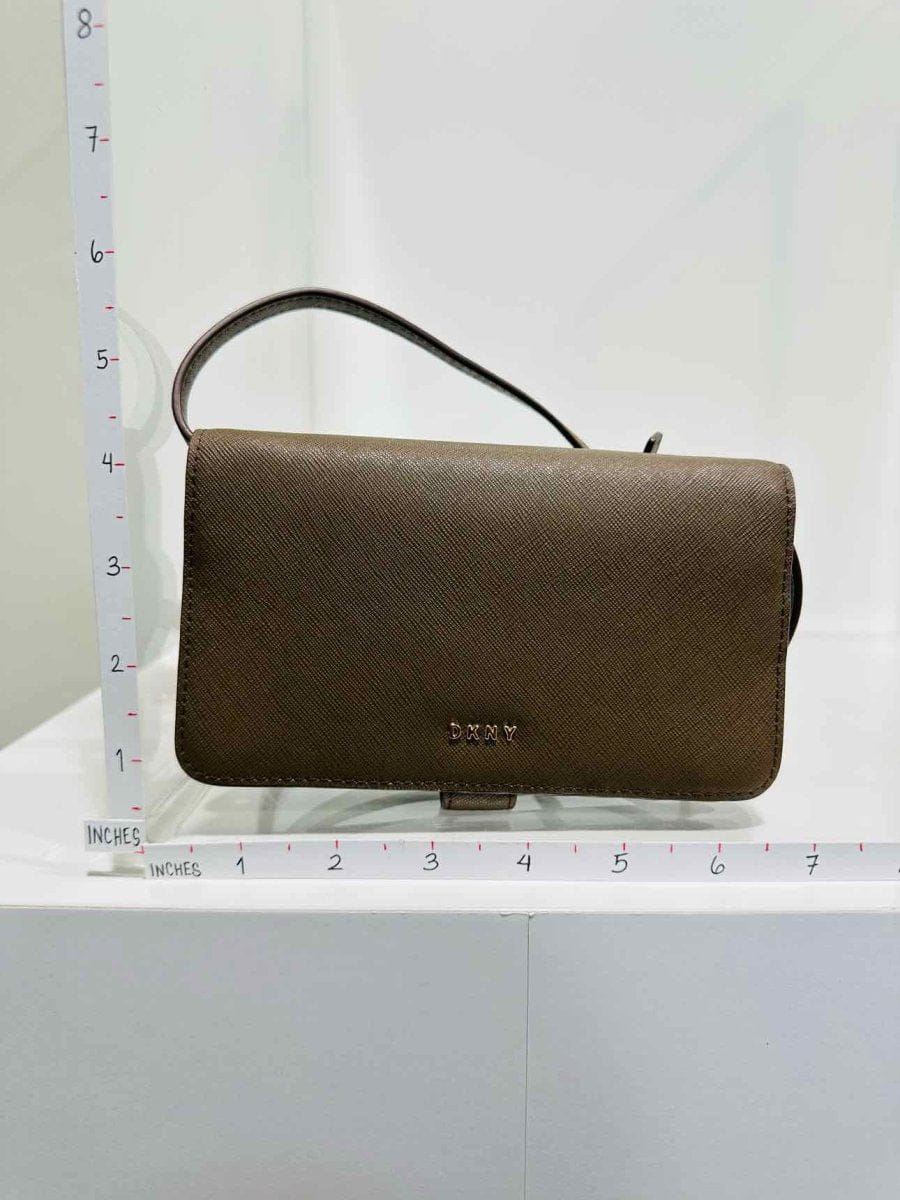 DKNY Wallet on Chain Brown Crossbody