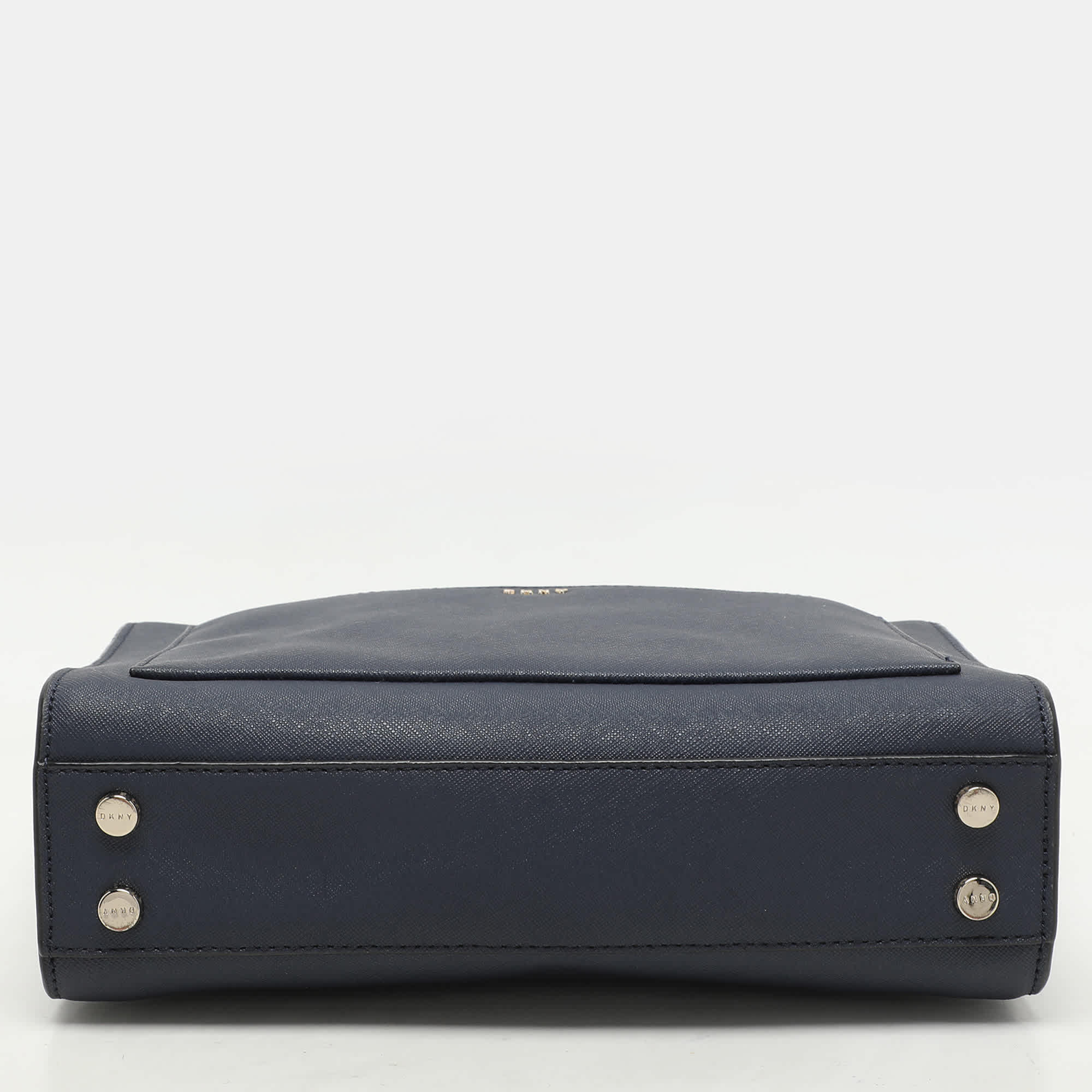 Dkny Bryant Blue Leather Crossbody Bags