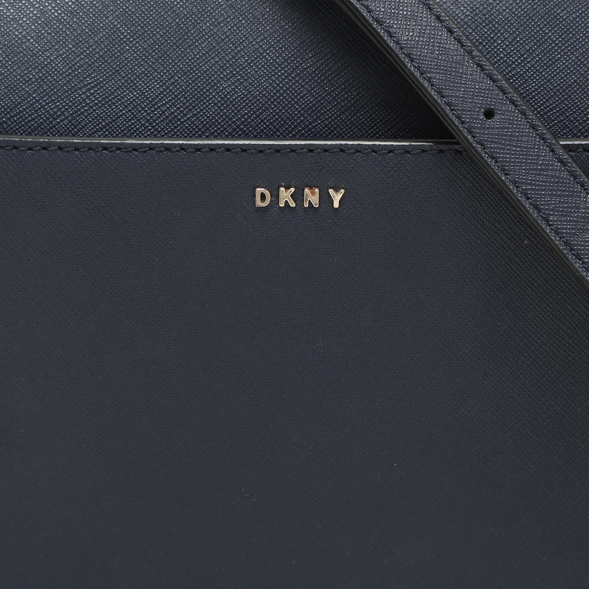 Dkny Bryant Blue Leather Crossbody Bags