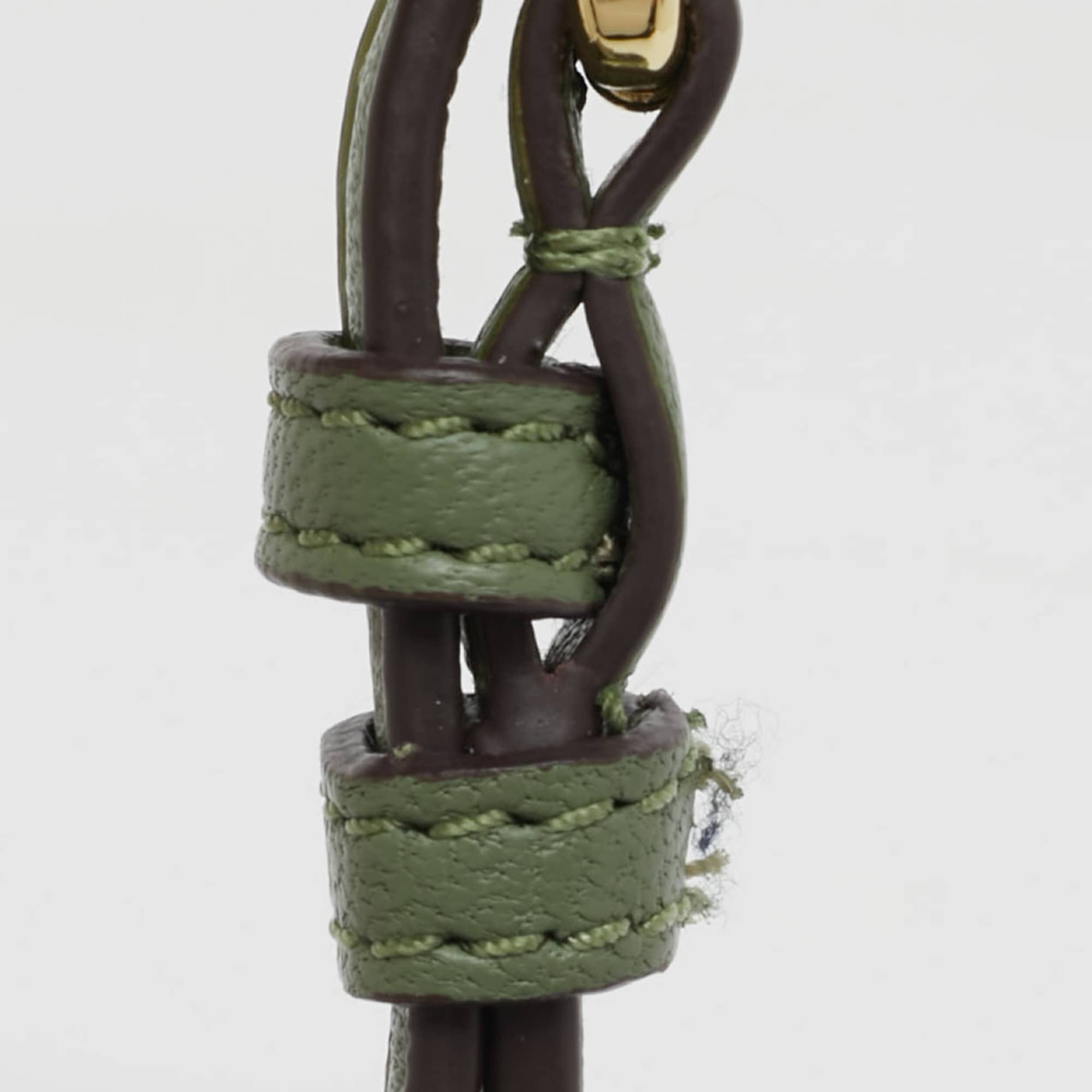 Dkny Beige/green Canvas And Leather Delphine Crossbody Bag