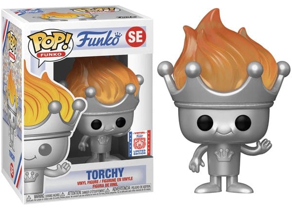Funko Pop! Torchy Funday Games SE - 2021 Virtual Funko Fundays Vinyl Figure in PopShield Protector