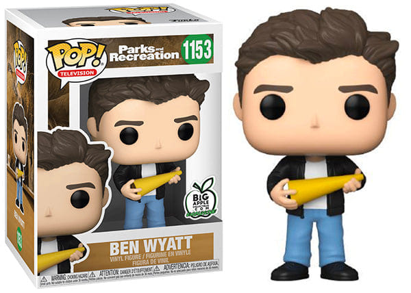 Funko Pop! Ben Wyatt Parks & Recreation 1153 - Big Apple Collectibles Exclusive Vinyl Figure in PopShield Protector