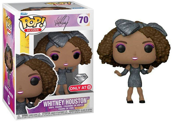 Funko Pop! Whitney Houston Diamond Collection, Icons 70 - Target Exclusive Vinyl Figure in PopShield Protector