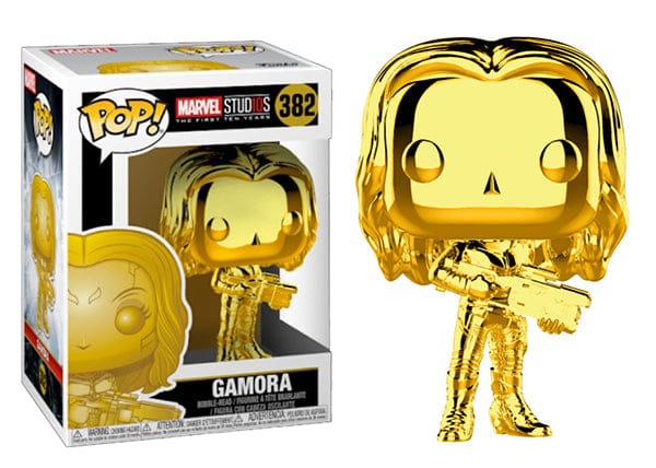 Funko Pop! Gamora Gold Chrome 382 Vinyl Figure in PopShield Protector
