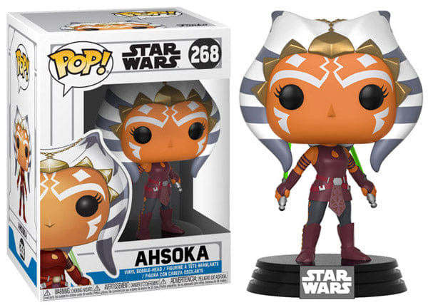 Funko Pop! Ahsoka Clone Wars 268 Vinyl Figure in PopShield Protector