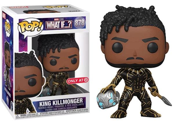 Funko Pop! King Killmonger What If...? 878 - Target Exclusive Vinyl Figure in PopShield Protector