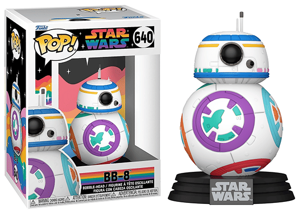 Funko Pop! BB - 8 Pride 640 Vinyl Figure in PopShield Protector