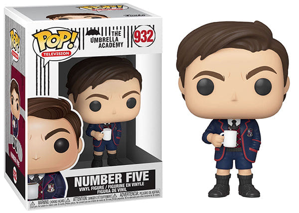 Funko Pop! Number Five The Umbrella Academy 932 Vinyl Figure in PopShield Protector