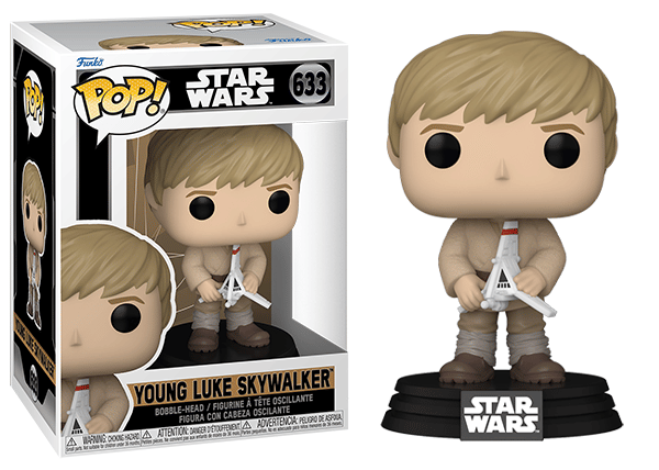 Funko Pop! Young Luke Skywalker Star Wars 633 Vinyl Figure in PopShield Protector
