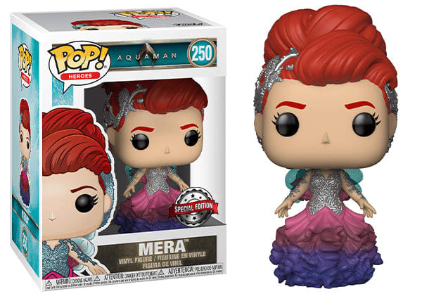 Funko Pop! Mera Gown, Aquaman 250 - Special Edition Exclusive Vinyl Figure in PopShield Protector