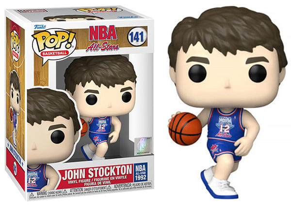 Funko Pop! John Stockton All Stars, NBA 141 Vinyl Figure in PopShield Protector