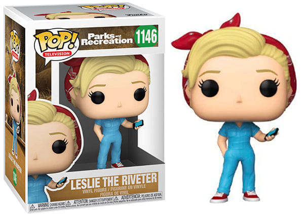 Funko Pop! Leslie the Riveter Parks & Recreation 1146 Vinyl Figure in PopShield Protector