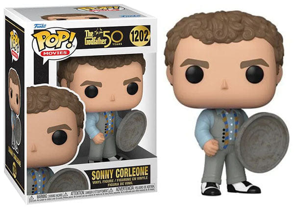Funko Pop! Sonny Corleone w/ Trash Can Lid, The Godfather 1202 Vinyl Figure in PopShield Protector