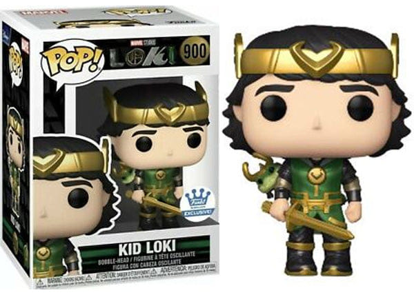 Funko Pop! Kid Loki Metallic, Loki 900 - Funko Shop Exclusive Vinyl Figure in PopShield Protector