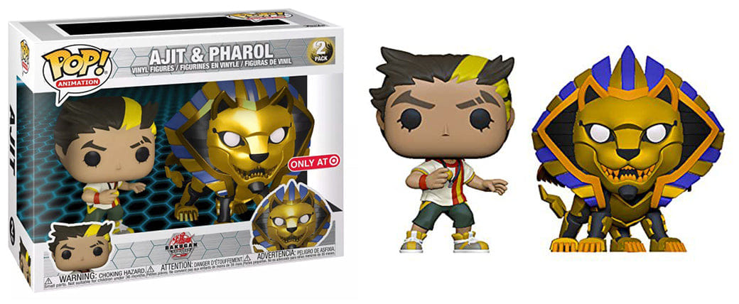 Funko Pop! Ajit & Pharol Metallic, Bakugan 2 - pk - Target Exclusive Vinyl Figure