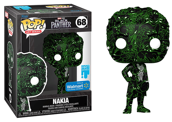 Funko Pop! Nakia Art Series, No Stack 68 - Walmart Exclusive Vinyl Figure in PopShield Protector