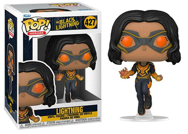 Funko Pop! Lightning Black Lightning 427 Vinyl Figure in PopShield Protector