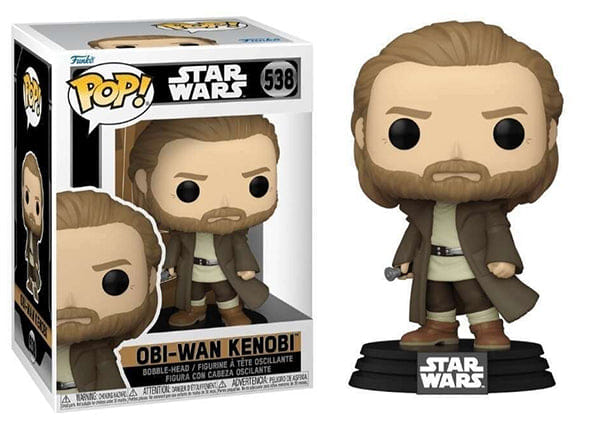 Funko Pop! Obi - Wan Kenobi Star Wars 538 Vinyl Figure in PopShield Protector