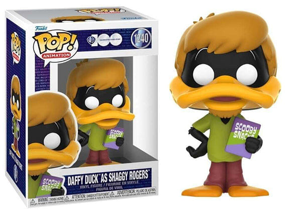 Funko Pop! Daffy Duck as Shaggy Rogers Looney Tunes 1240 Vinyl Figure in PopShield Protector