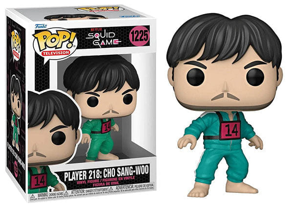 Funko Pop! Player 218: Cho Sang - Woo Squid Game 1225 Vinyl Figure in PopShield Protector