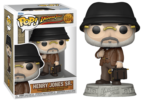 Funko Pop! Henry Jones Sr. Indiana Jones 1354 Vinyl Figure in PopShield Protector