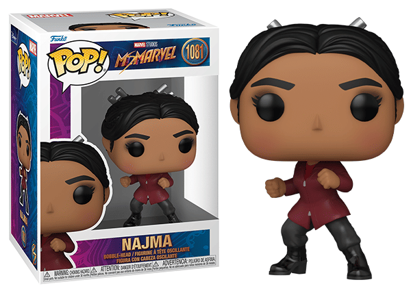 Funko Pop! Najma Ms. Marvel 1081 Vinyl Figure in PopShield Protector