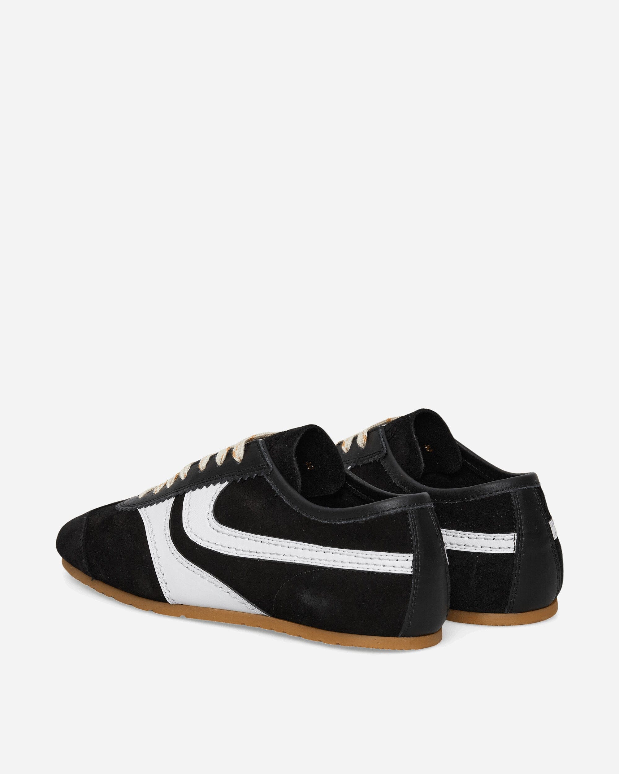 Dries Van Noten Suede Sneakers Black / White