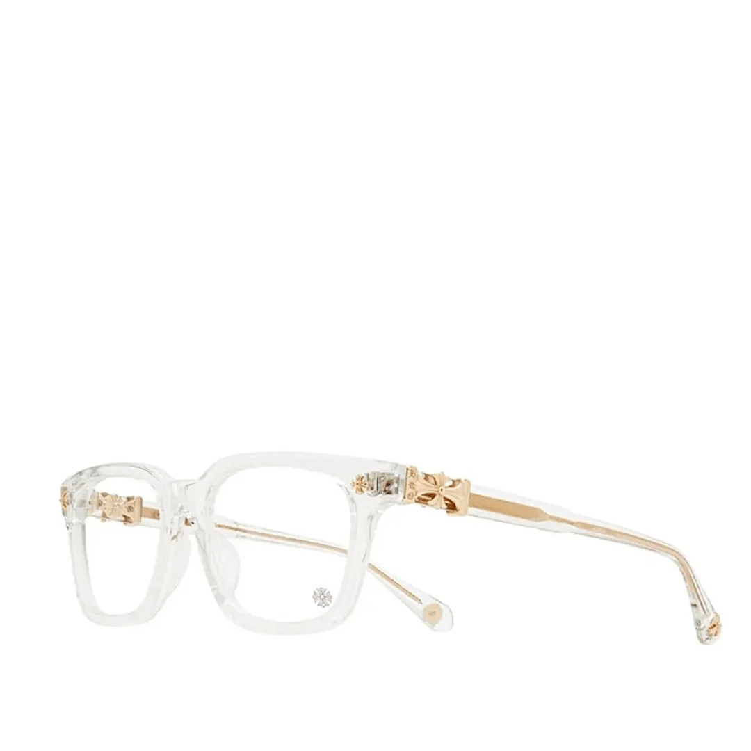 Chrome Hearts Cox Ucker Clear/Gold Glasses