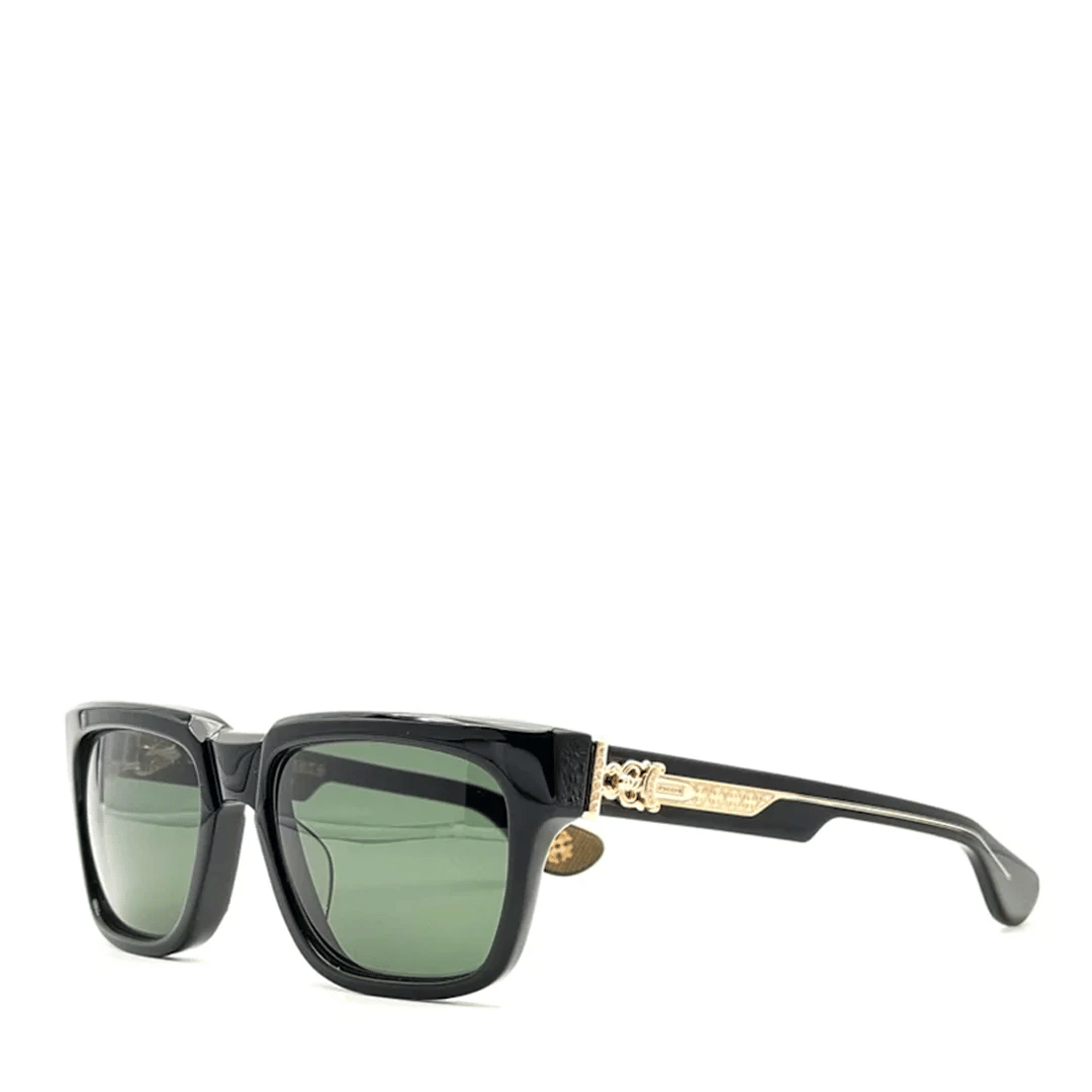 Chrome Hearts Box Officer Black/Gold Glasses