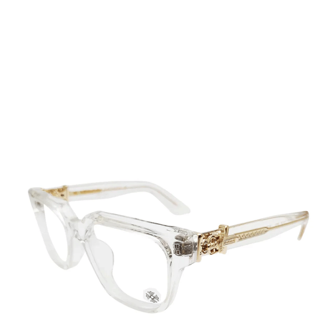 Chrome Hearts Vagillionaire 2 Clear/Gold Glasses
