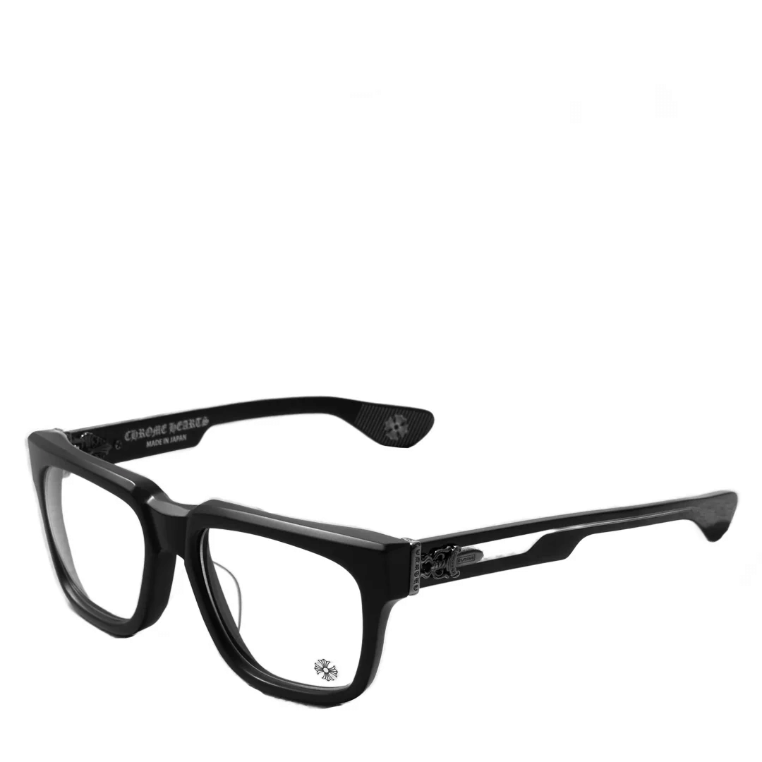 Chrome Hearts Box Officer Matte Black/Silver Glasses