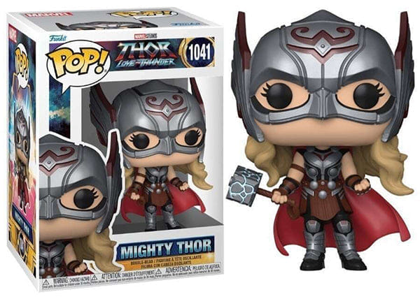 Funko Pop! Mighty Thor Helmeted, Thor Love and Thunder 1041 Vinyl Figure in PopShield Protector