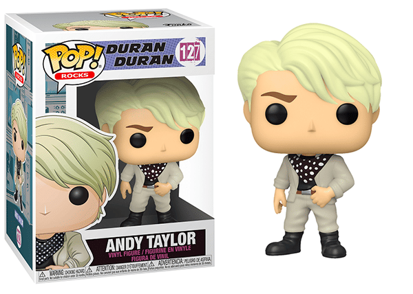 Funko Pop! Andy Taylor Duran Duran 127 Vinyl Figure in PopShield Protector