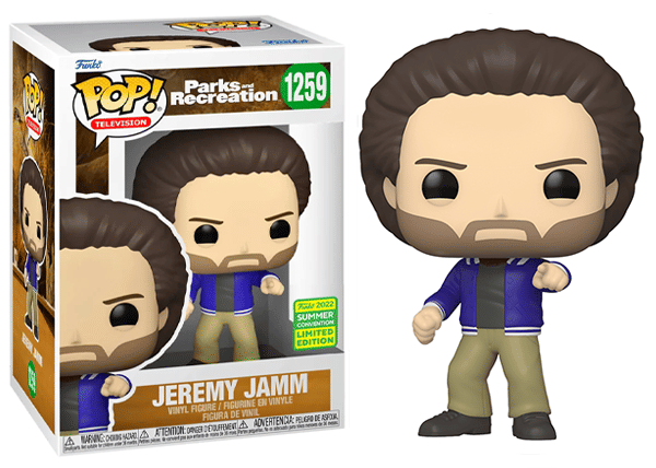 Funko Pop! Jeremy Jamm Parks & Recreation 1259 - 2022 Summer Convention Exclusive Vinyl Figure in PopShield Protector