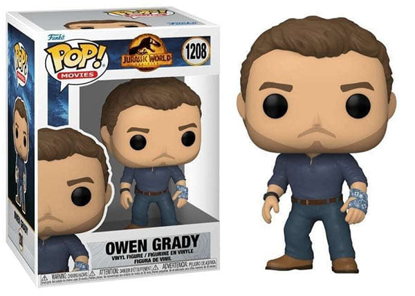 Funko Pop! Owen Grady Jurassic World 1208 Vinyl Figure in PopShield Protector