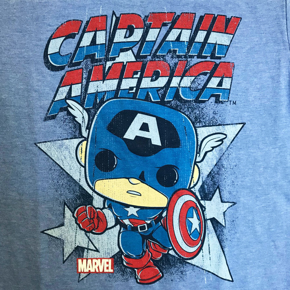 Funko Pop! Tees Marvel Captain America Retro (S)