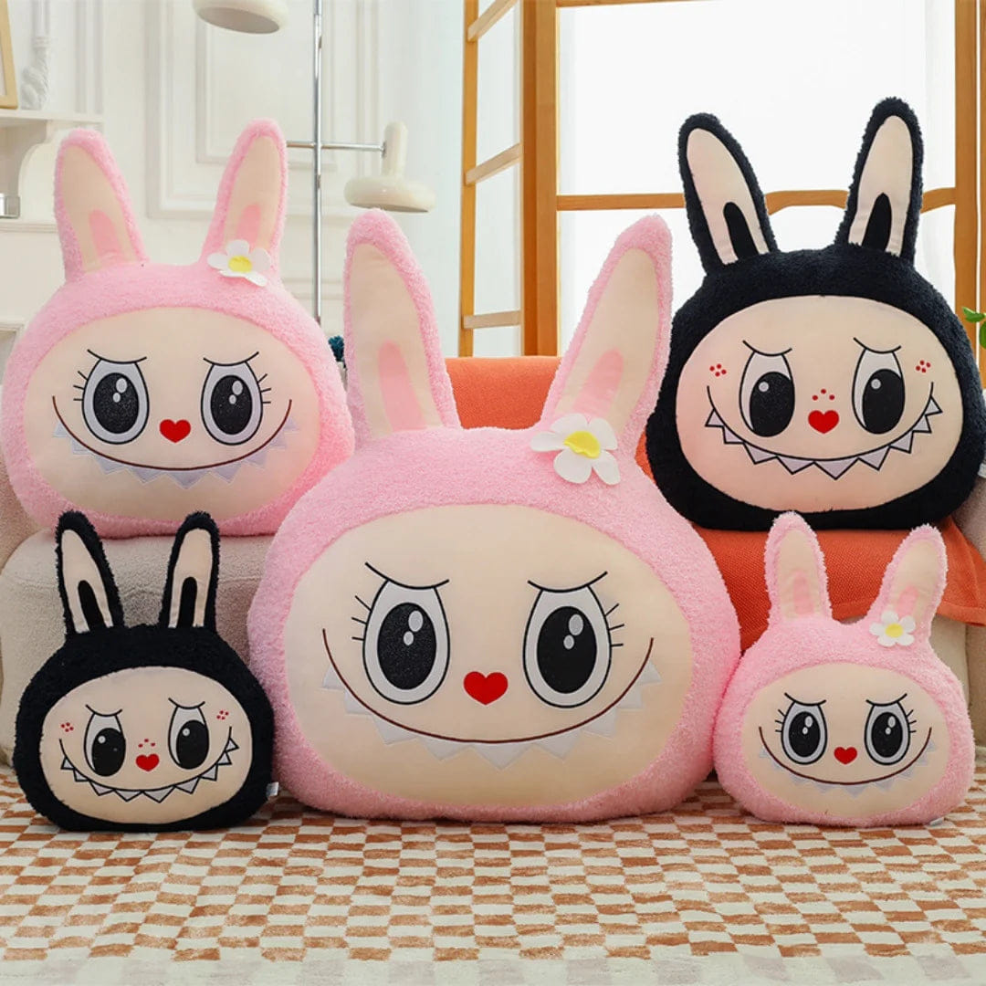 Labubu Plush Pillow – Cute Rabbit Cushion for Sofa & Bed