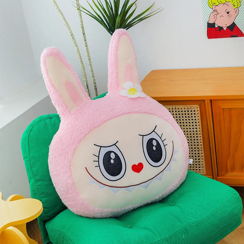 Labubu Plush Pillow – Cute Rabbit Cushion for Sofa & Bed