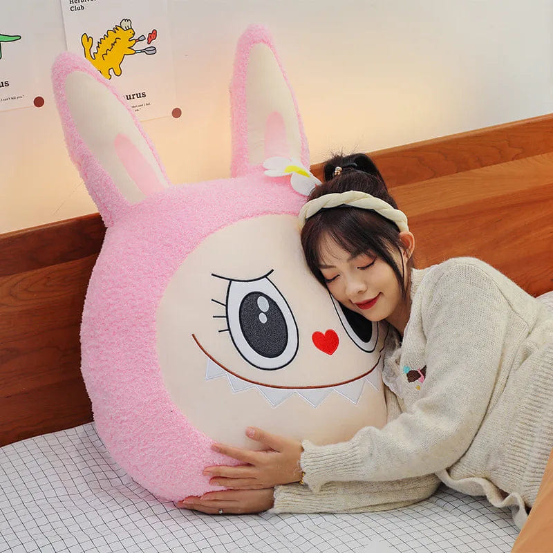 Labubu Plush Pillow – Cute Rabbit Cushion for Sofa & Bed