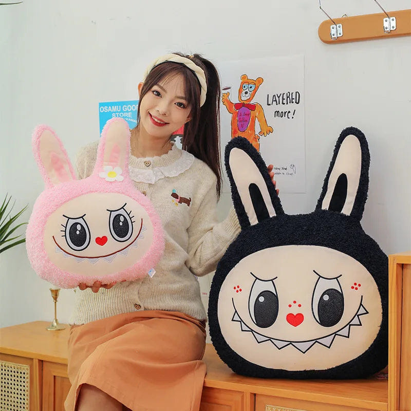 Labubu Plush Pillow – Cute Rabbit Cushion for Sofa & Bed