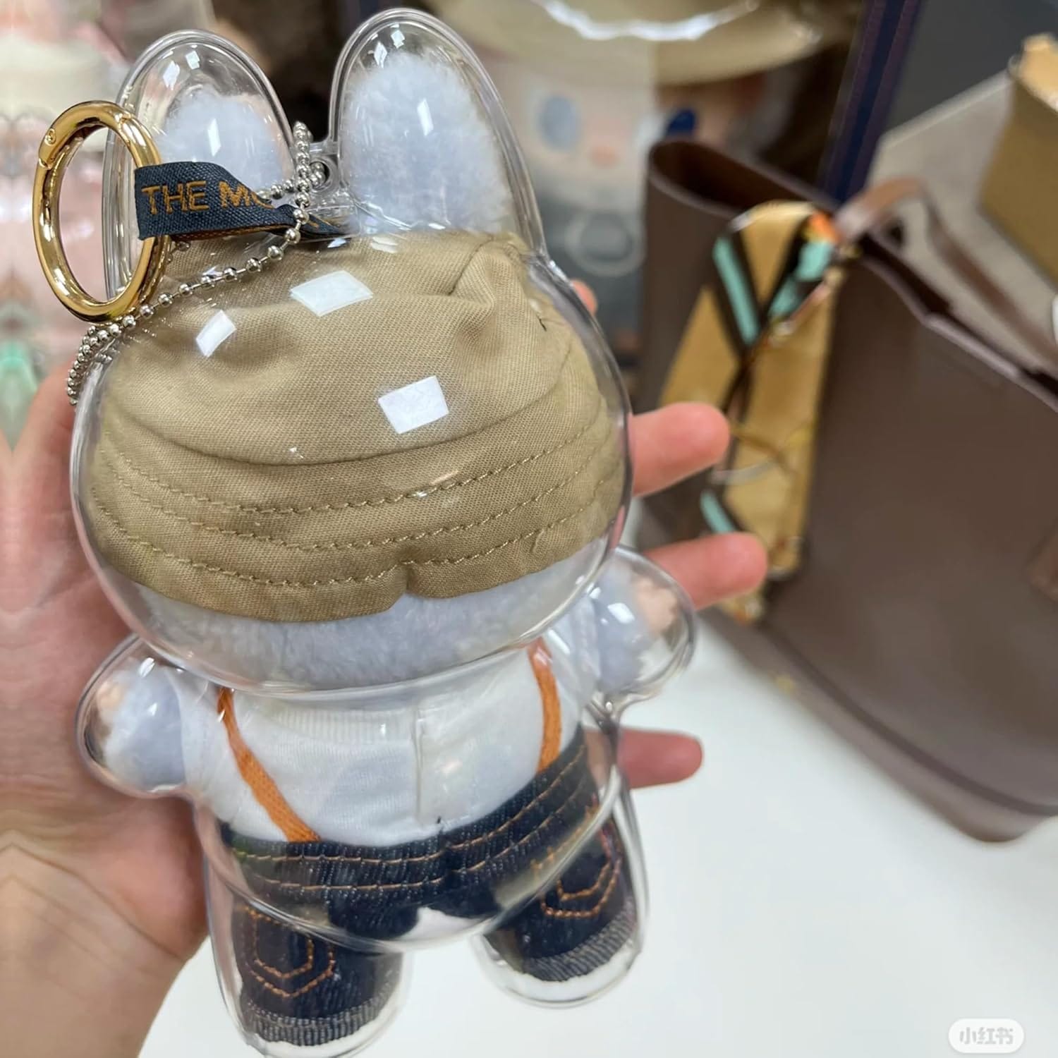 Labubu Official Labubu Protective Case | Clear Keychain Cover with Silicone Strap
