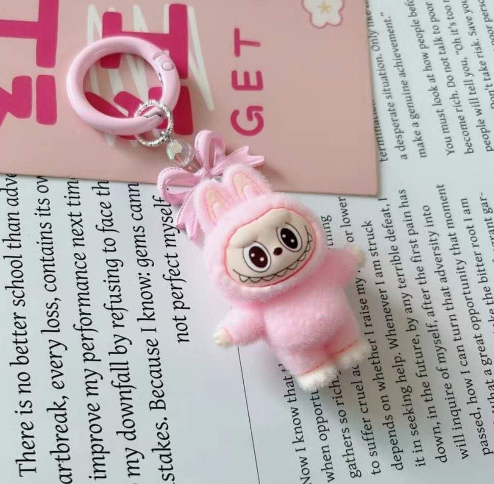 Labubu Keychain | Buy 1 or 4 - Pack Cute Plush Bag Charms
