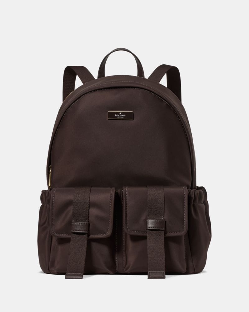 Kate Spade KateSpade Carter Nylon Cargo Large Backpack Hot Fudge