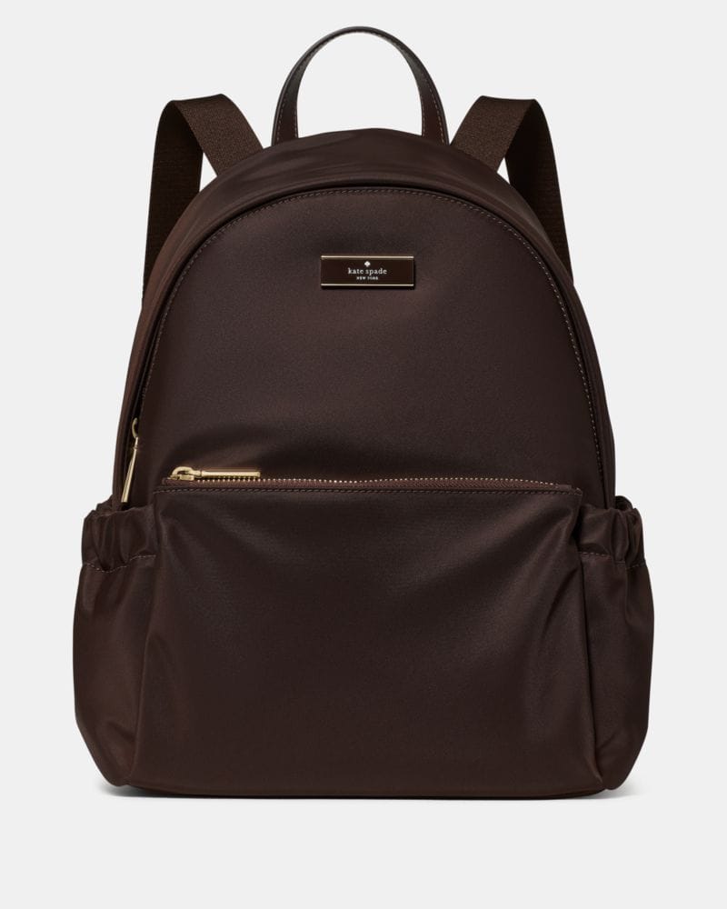 Kate Spade KateSpade Carter Nylon Large Dome Backpack Hot Fudge