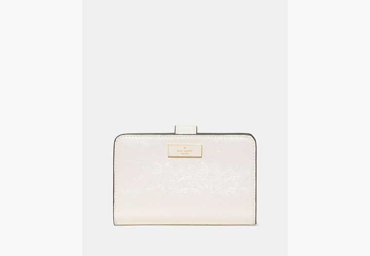Kate Spade Bridget Crinkle Patent Medium Compact Bifold Wallet