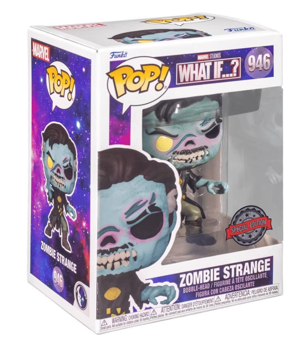 Funko (Box Damage) Funko Pop! What If...? Zombie Strange (Special Edition Sticker Exclusive) #946