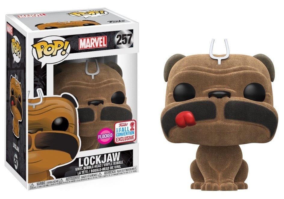 Funko (Box Damage) Funko Pop! Marvel Lockjaw (Fall Convention Exclusive) (Flocked) #257