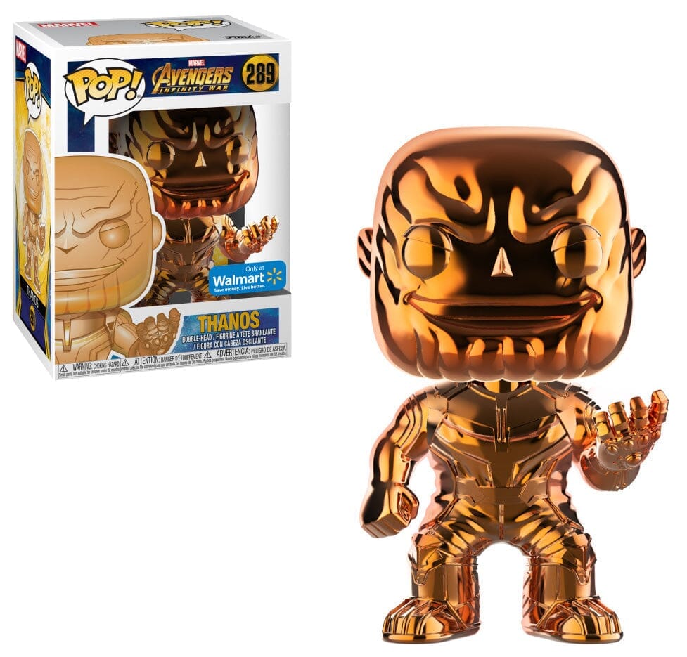 Funko (Light Box Damage) Marvel Avengers Infinity War Thanos Orange Chrome Exclusive Funko Pop! #289