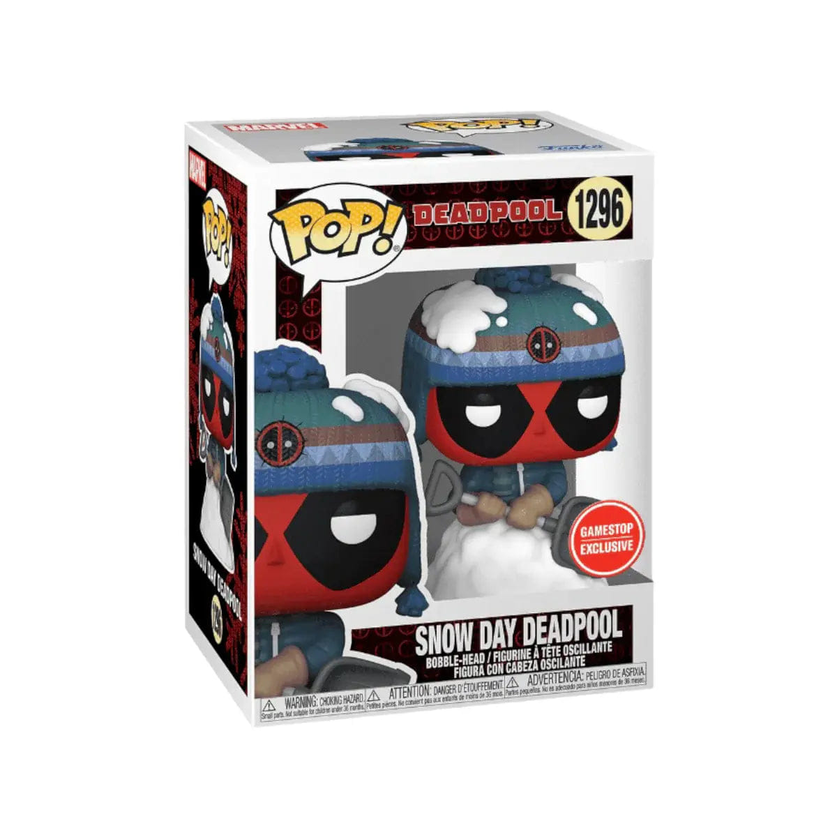 Funko (Box Damage) Funko Pop! Deadpool Snow Day Deadpool (Exclusive) #1296