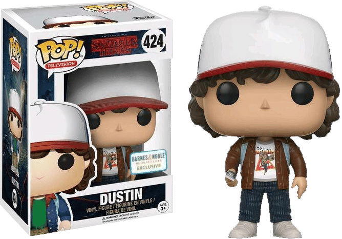 Funko (Box Damage) Funko Pop! Stranger Things Dustin (Brown Jacket) Exclusive #424